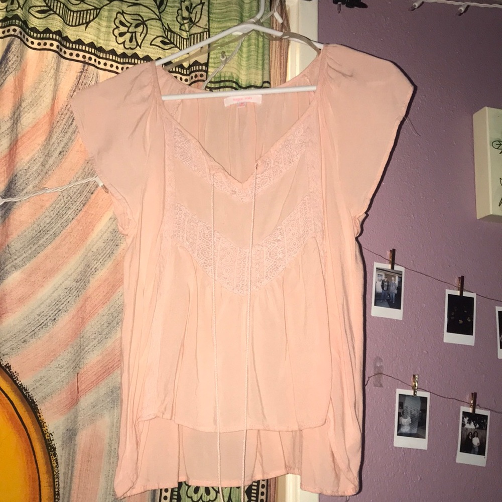 Light pink top